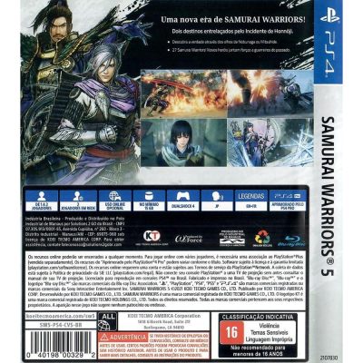 Samurai Warriors 5 Ps4