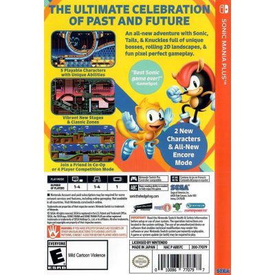 Sonic Mania Plus Nintendo Switch