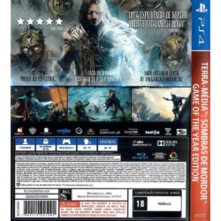 Terra Média Sombras De Mordor Game Of The Year Edition Ps4 #2 (Playstation Hits)