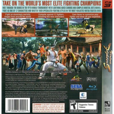 Virtua Fighter 5 Ps3 #1 (Sem Manual)