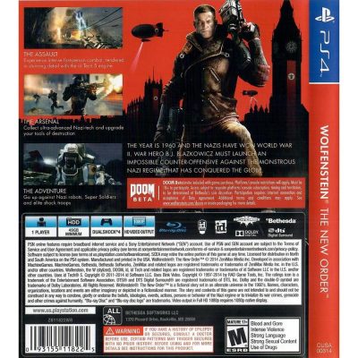 Wolfenstein The New Order Ps4