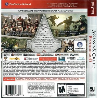 Assassins Creed Brotherhood Ps3 (Greatest Hits)