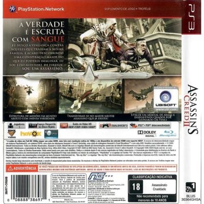 Assassins Creed Ii Ps3 #1 (Greatest Hits) (Sem Manual)