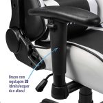 Cadeira Gamer Mx5 Giratoria Preto/Branco Cadeira Gamer Mx5 Giratoria Preto/Branco