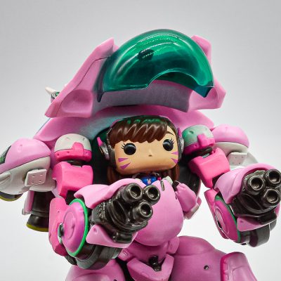 Funko Pop Mecha D.Va 177 (Loose Sem Caixa) (Colado) (Abertura Mecha Quberado) (Overwatch)