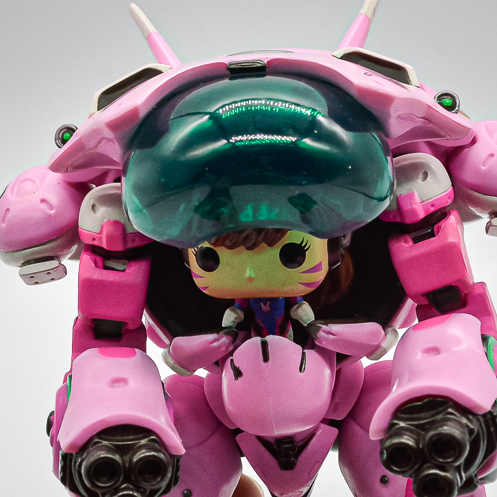 Funko Pop Mecha D.Va 177 (Loose Sem Caixa) (Colado) (Abertura Mecha Quberado) (Overwatch)