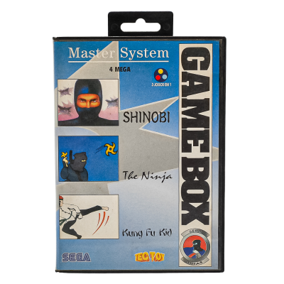 Game Box Serie Lutas (Shinobi, The Ninja E Kung Fu Kid) 03 Jogos Master System (Caixa) (Sem Manual)