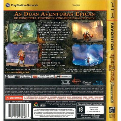 God Of War Collection Ps3 #2 (Favoritos) (Sem Manual)