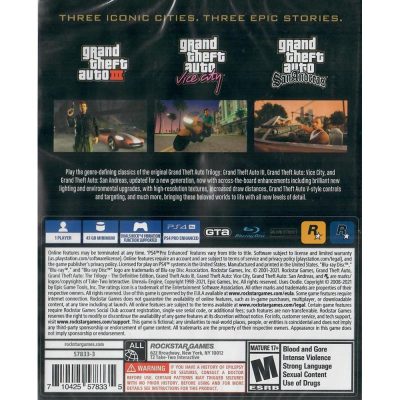 Grand Theft Auto The Trilogy Ps4