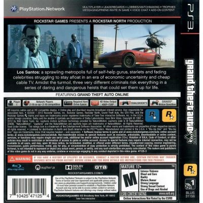 Grand Theft Auto V Ps3