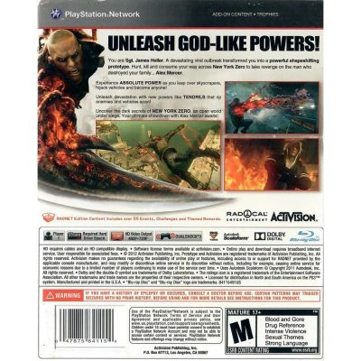 Prototype 2 Ps3 #1 (Com Luva)