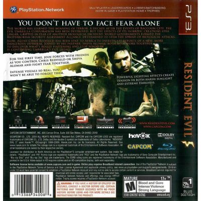 Resident Evil 5 Ps3 (Greatest Hits)