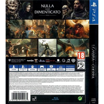 Terra Média Sombras Da Guerra Ps4 #1 (Europeu)