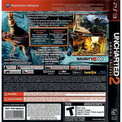 Uncharted 2 Among Thieves Goty Edition Ps3 #3 (Greatest Hits)