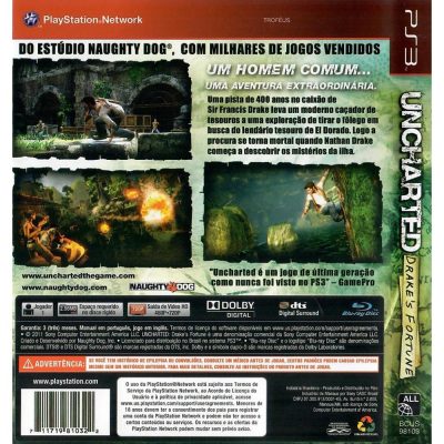 Uncharted Drakes Fortune Ps3 #3 (Greatest Hits)