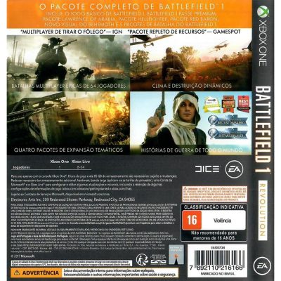 Battlefield 1 Revolution Xbox One #1 (Sem Código)