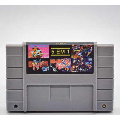Cartucho Super Nintendo 5 Jogos Em 1 (Snes)