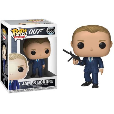 Funko Pop 007 James Bond 688 (Daniel Craig From Quantum Of Solace) (Vaulted) (Caixa Amassada)