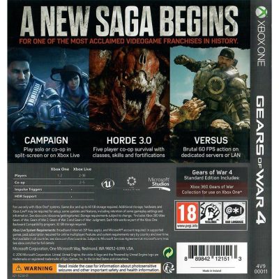 Gears Of War 4 Xbox One