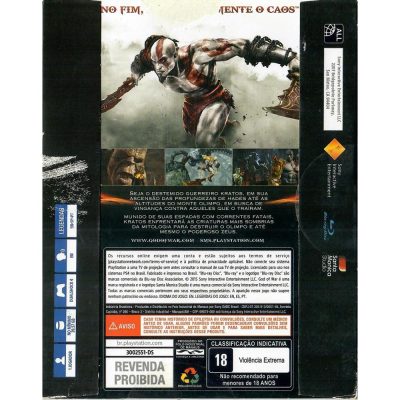 God Of War Iii Remasterizado Ps4 (Case De Papelão)
