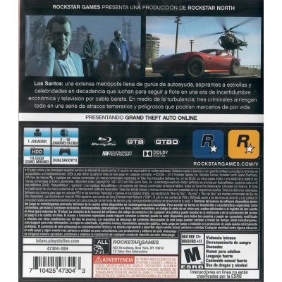 Grand Theft Auto V Ps3 (Greatest Hits)