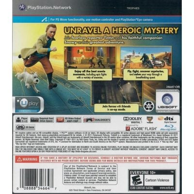 The Adventures Of Tintin The Game Ps3