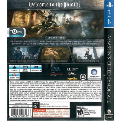Assassins Creed Syndicate Ps4 #2