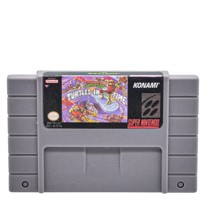 Cartucho Turtles Iv Turtles In Time Snes (Jogo Tartarugas Ninjas Super Nintendo) (Repro)