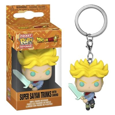 Chaveiro Funko Trunks Super Saiyan With Sword (Pocket Pop Keychain Dragon Ball Super)