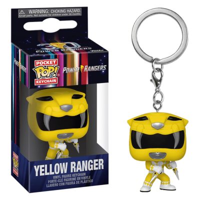 Chaveiro Funko Yellow Ranger (Pocket Pop Keychain Power Rangers 30Th Anniversary)