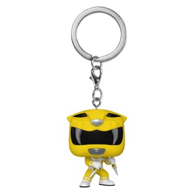 Chaveiro Funko Yellow Ranger (Pocket Pop Keychain Power Rangers 30Th Anniversary)