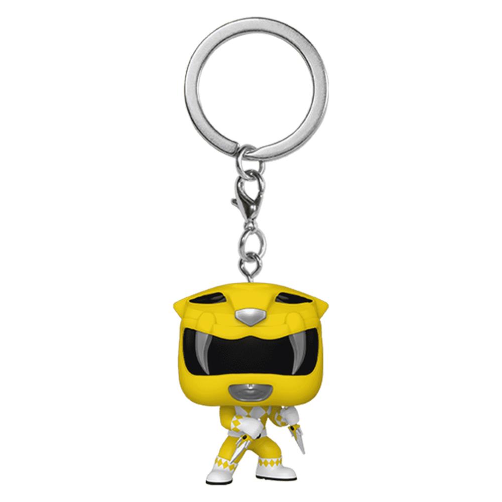 Chaveiro Funko Yellow Ranger (Pocket Pop Keychain Power Rangers 30Th Anniversary)