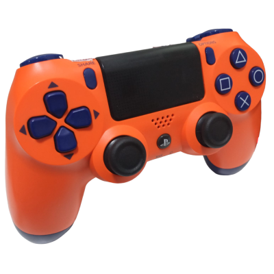 Controle Sem Fio Ps4 - Dualshock 4 Sony (Laranja Com Azul)