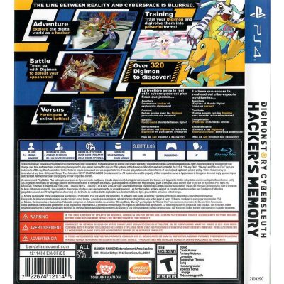 Digimon Story Cybersleuth Hacker's Memory Ps4