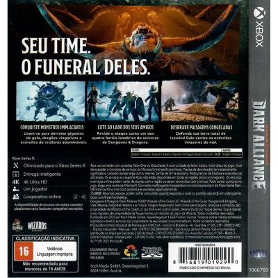 Dungeons And Dragons Dark Alliance Xbox One