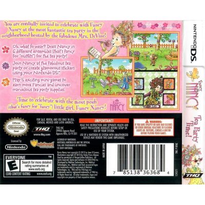 Fancy Nancy Tea Party Time! Nintendo Ds