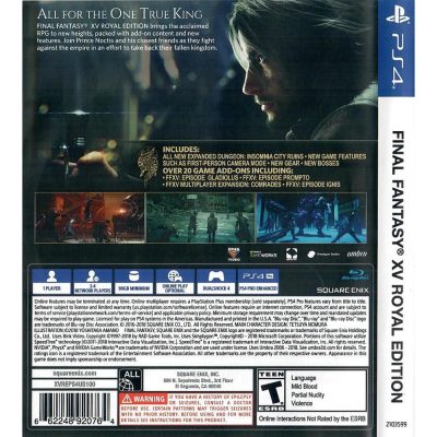 Final Fantasy Xv Royal Edition Ps4 (Sem Código)