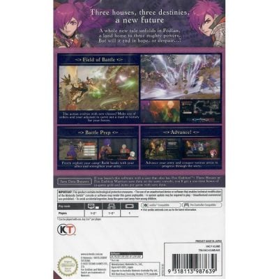 Fire Emblem Warriors Three Hopes Nintendo Switch