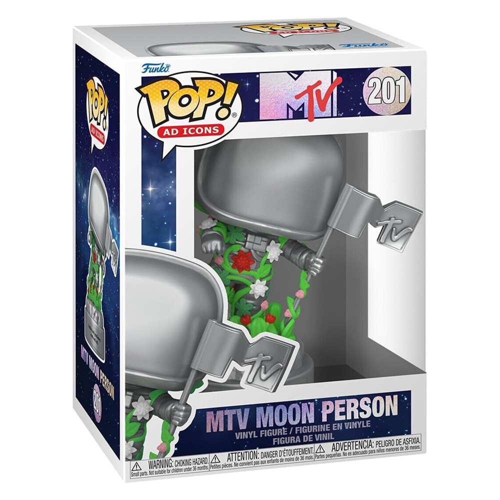 Funko Pop Ad Icons - Mtv Moon Person 201 (With Flowers)