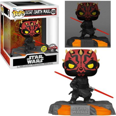 Funko Pop Darth Maul 520 (Glows) (Red Saber Series) (Star Wars)