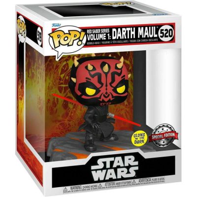 Funko Pop Darth Maul 520 (Glows) (Red Saber Series) (Star Wars)
