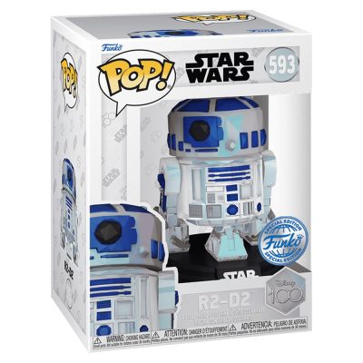 Funko Pop R2-D2 #593 (Facet) (Star Wars) (Disney 100)