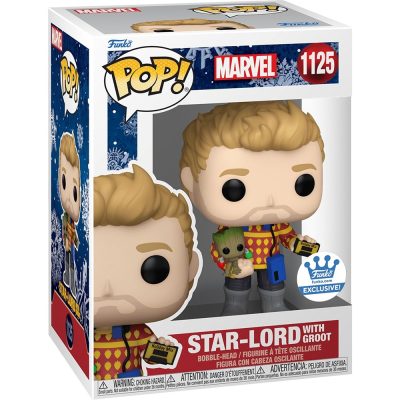 Funko Pop Star-Lord With Groot 1125 (Holiday) (Marvel)