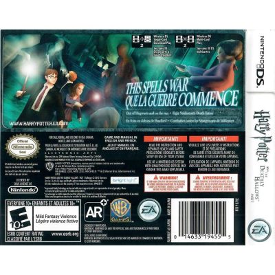 Harry Potter And The Deathly Hallows Part 1 Nintendo Ds