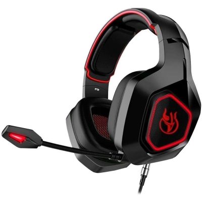 Headset Gamer Kross Elegance Dekmos, 50Mm, Usb, P2, Preto E Vermelho - Ke-Hs155