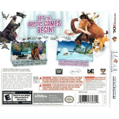 Ice Age Continental Drift Arctic Games Nintendo 3Ds
