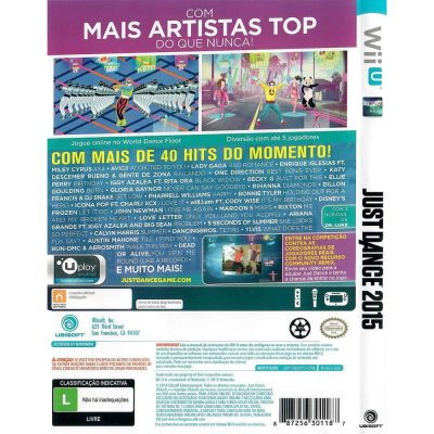 Just Dance 2015 Nintendo Wii U (Mancha Escura No Disco)