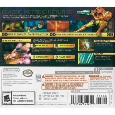 Metroid Samus Returns 3Ds