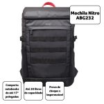 Mochila Acer Nitro Esportiva Para Notebook - Prova Da Água E Resistência A Peso - Abg232