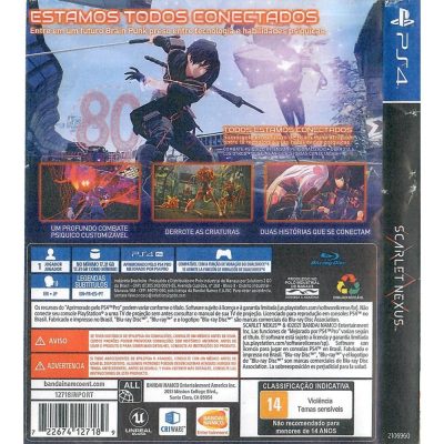 Scarlet Nexus Ps4 #2 (Encarte Impresso) (Caixa Paralela)